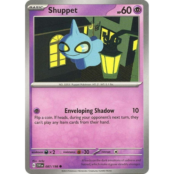 Pokemon Scarlet & Violet Base Set Common Shuppet #87