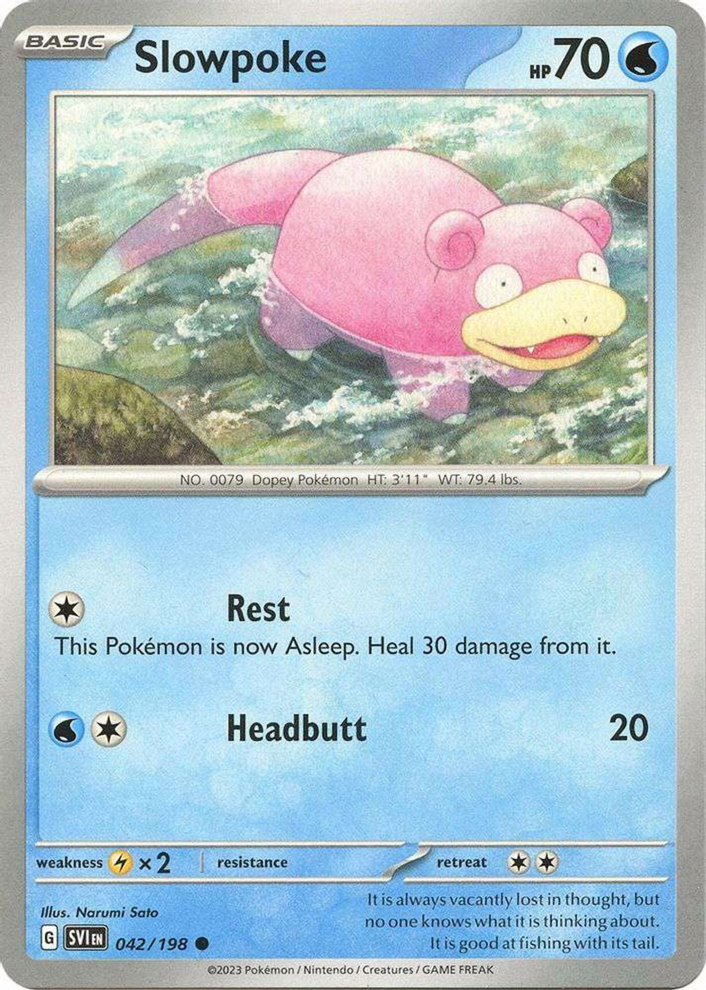 slowpoke pokemon card 1995 Sabrina's 95/132 1st Edition Common Near Mint Psychic Rarity CLEARANCE Vintage Common - Set/4