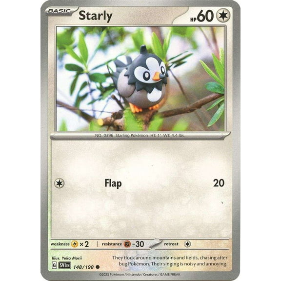 Pokemon Scarlet & Violet Base Set Common Starly #148