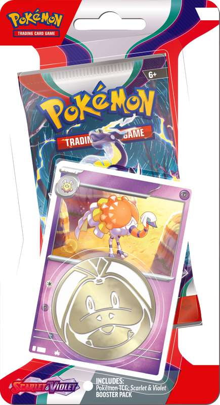 Pokemon Scarlet & Violet Base Set Espathra Checklane BLISTER Pack (Booster Pack, Promo Card & Coin)