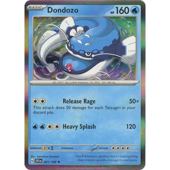 Pokemon Scarlet & Violet Base Set Holo Rare Dondozo #61