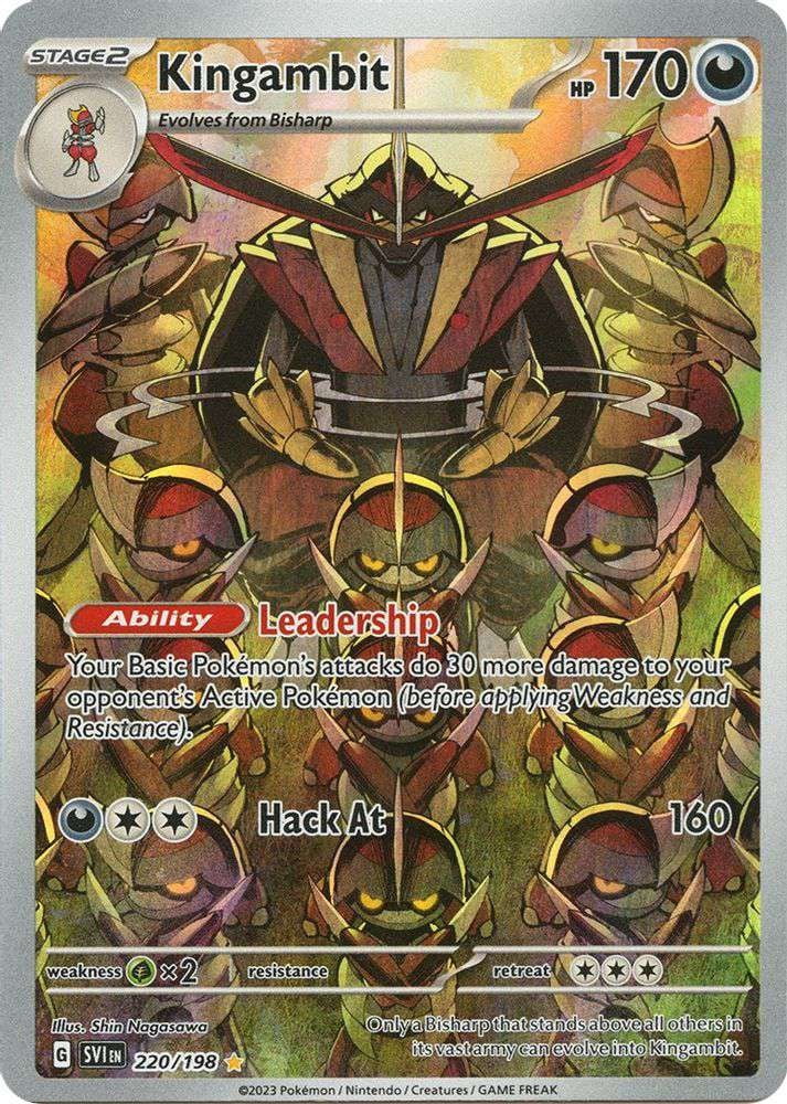 Pokemon Scarlet & Violet Base Set Illustration Rare Kingambit #220