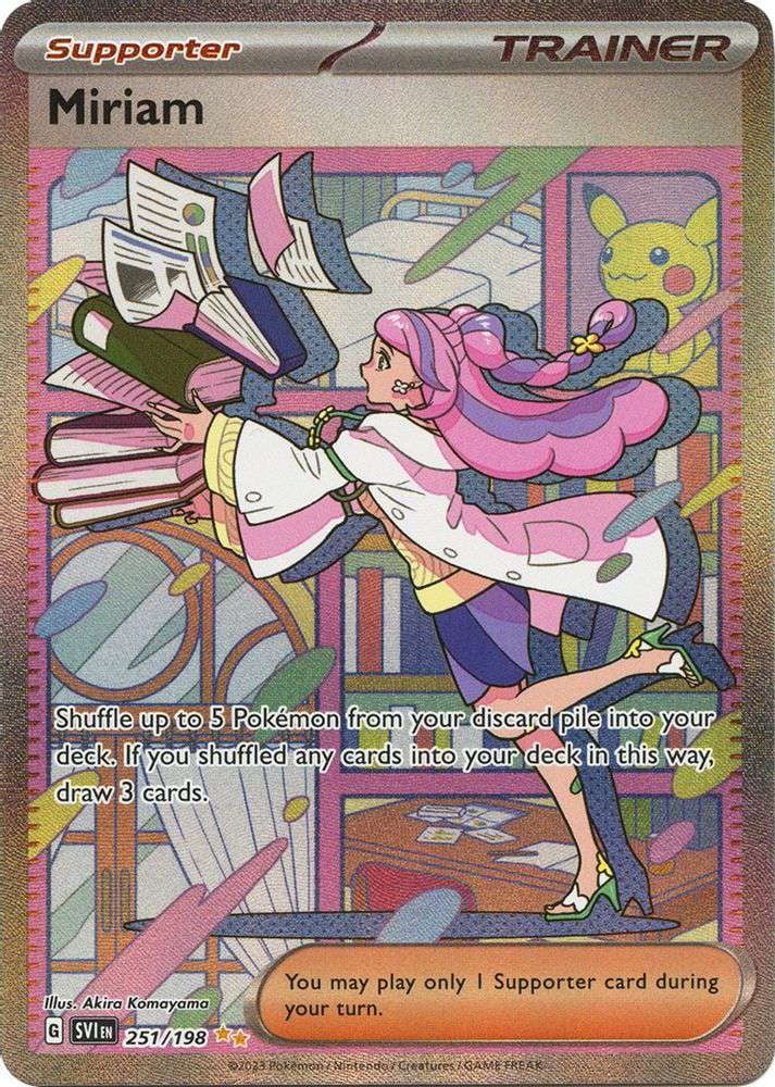 Pokemon Scarlet & Violet Base Set Special Illustration Rare Miriam