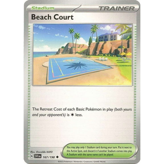 Pokemon Scarlet & Violet Base Set Uncommon Beach Court #167