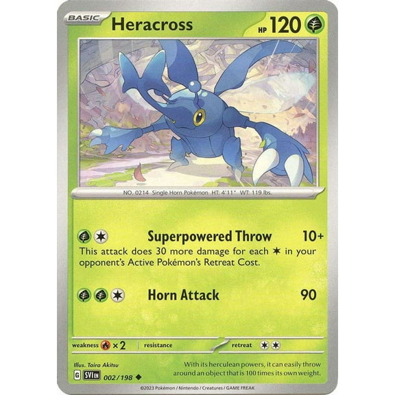 Pokemon Scarlet & Violet Base Set Uncommon Heracross #2