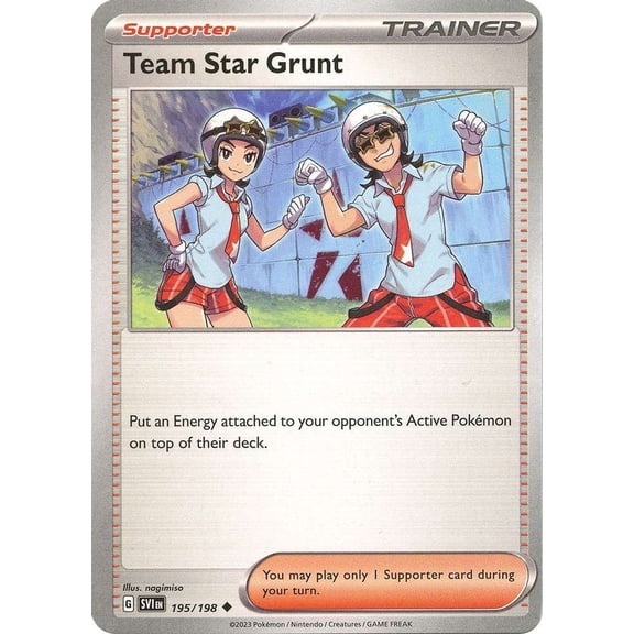 Pokemon Scarlet & Violet Base Set Uncommon Team Star Grunts #195