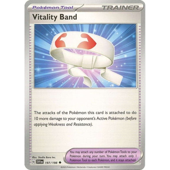 Pokemon Scarlet & Violet Base Set Uncommon Vitality Band #197
