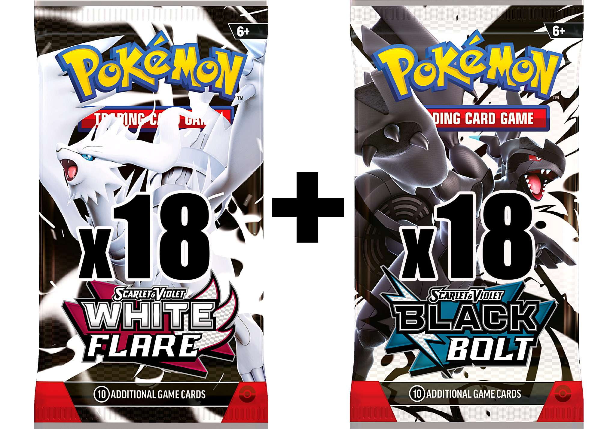 ブラック　ホワイト　各1BOX Black Bolt White Flare Pokemon Card Black Bolt White Flare Booster Box set sv11B
