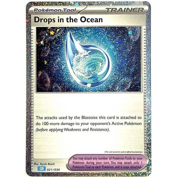 Pokemon Scarlet & Violet Cosmos Holo Promo Drops in the Ocean #021