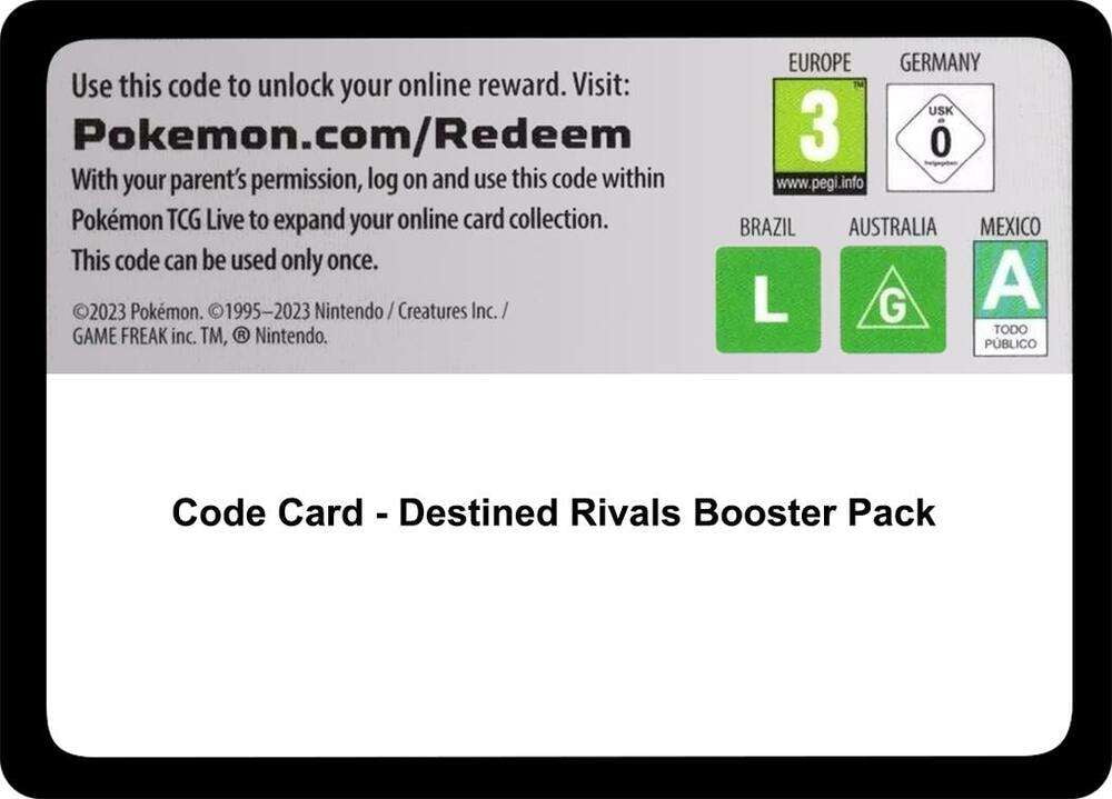 Pokemon Scarlet & Violet Destined Rivals LOT of 36 TCG Online Code Cards -  Walmart.com