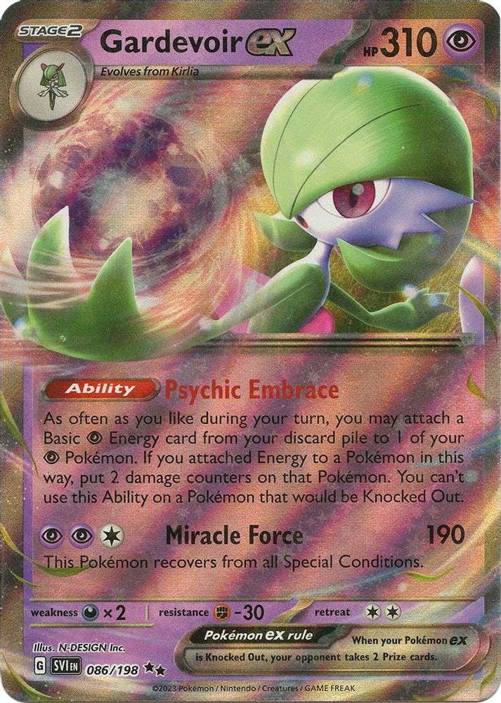 Pokemon Scarlet & Violet Double Rare Gardevoir ex #86/198 - Walmart.com