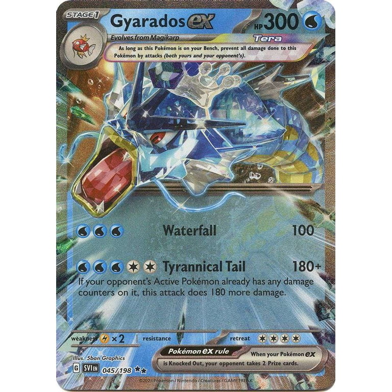 rare gyarados pokemon card Pokemon Scarlet & Violet Base Set Double Rare Gyarados ex #45