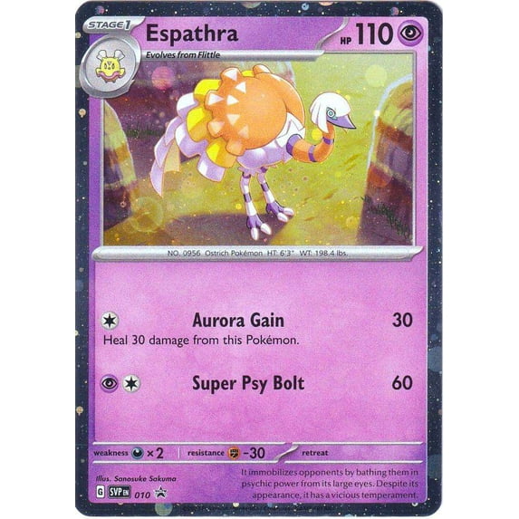 Pokemon Scarlet & Violet Espathra Promo Single Card