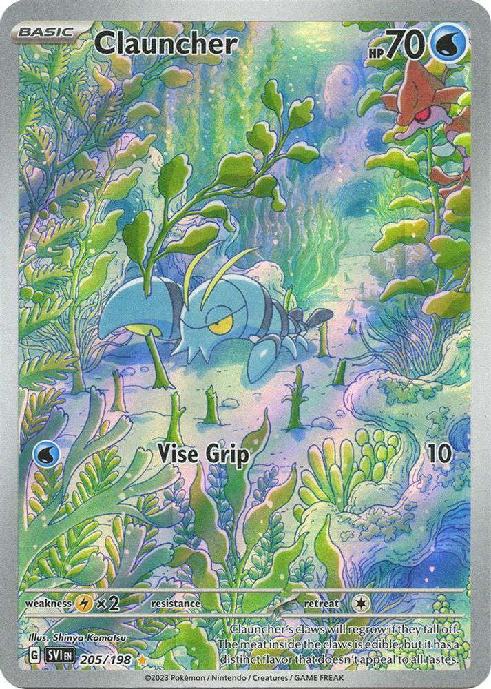 Launcher Pokemon Pokemon Scarlet & Violet Illustration Rare Clauncher #205/198 - Walmart.com