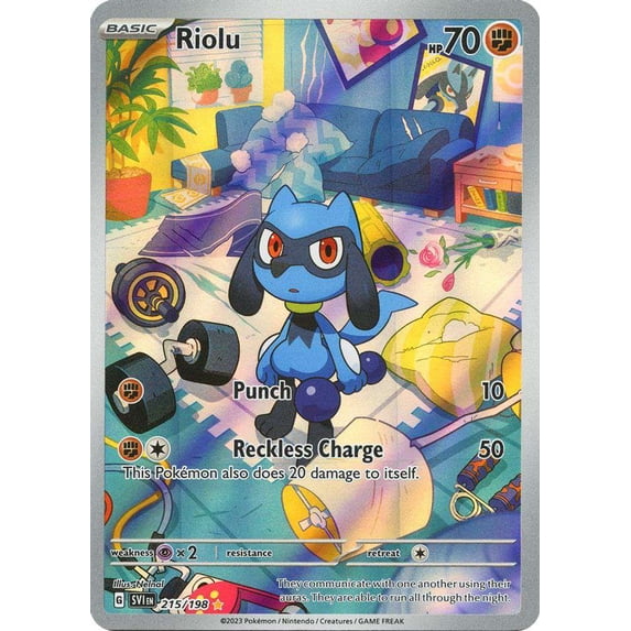 Pokemon Scarlet & Violet Illustration Rare Riolu #215/198 - Walmart.com