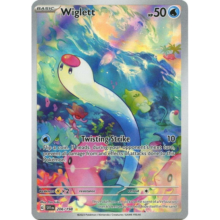 2023 ポケモンカード Wiglett ART RARE Pokemon Scarlet & Violet Illustration Rare Wiglett #206/198