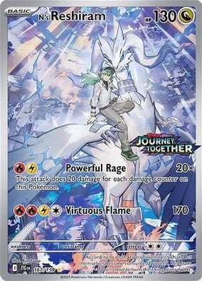 Pokemon Scarlet & Violet Journey Together N's Reshiram BOX TOPPER Single Card