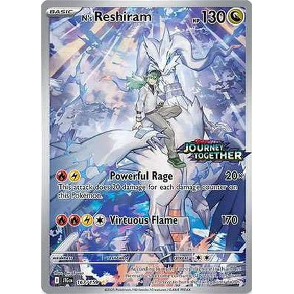 Pokemon Scarlet & Violet Journey Together N's Reshiram BOX TOPPER Single Card