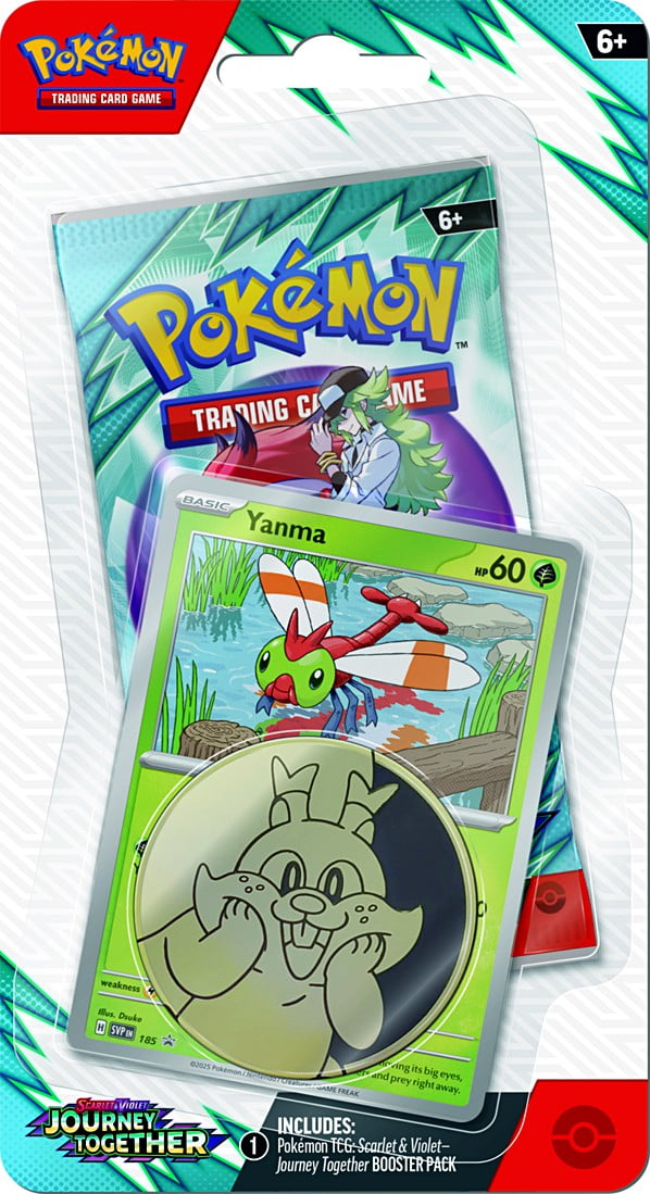 Pokemon Scarlet \u0026 Violet Journey Together Yanma Checklane BLISTER Pack (Booster Pack, Promo Card \u0026 Coin)