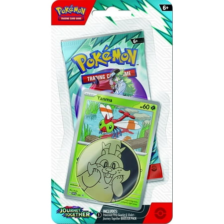 Pokemon Scarlet & Violet Journey Together Yanma Checklane BLISTER Pack (Booster Pack, Promo Card & Coin)