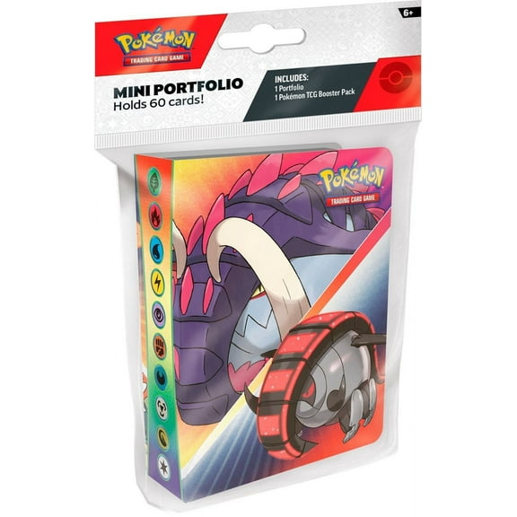Pokemon Scarlet & Violet Mini Portfolio (Includes 1 Booster Pack, Holds 60 Cards)