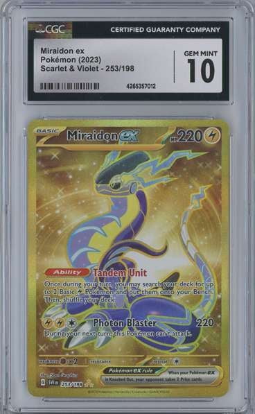 Pokemon Scarlet & Violet Miraidon EX Graded Card Singapore | Ubuy