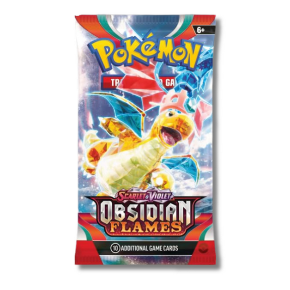 Pokemon Scarlet & Violet Obsidian Flames Booster Pack | Dragonite