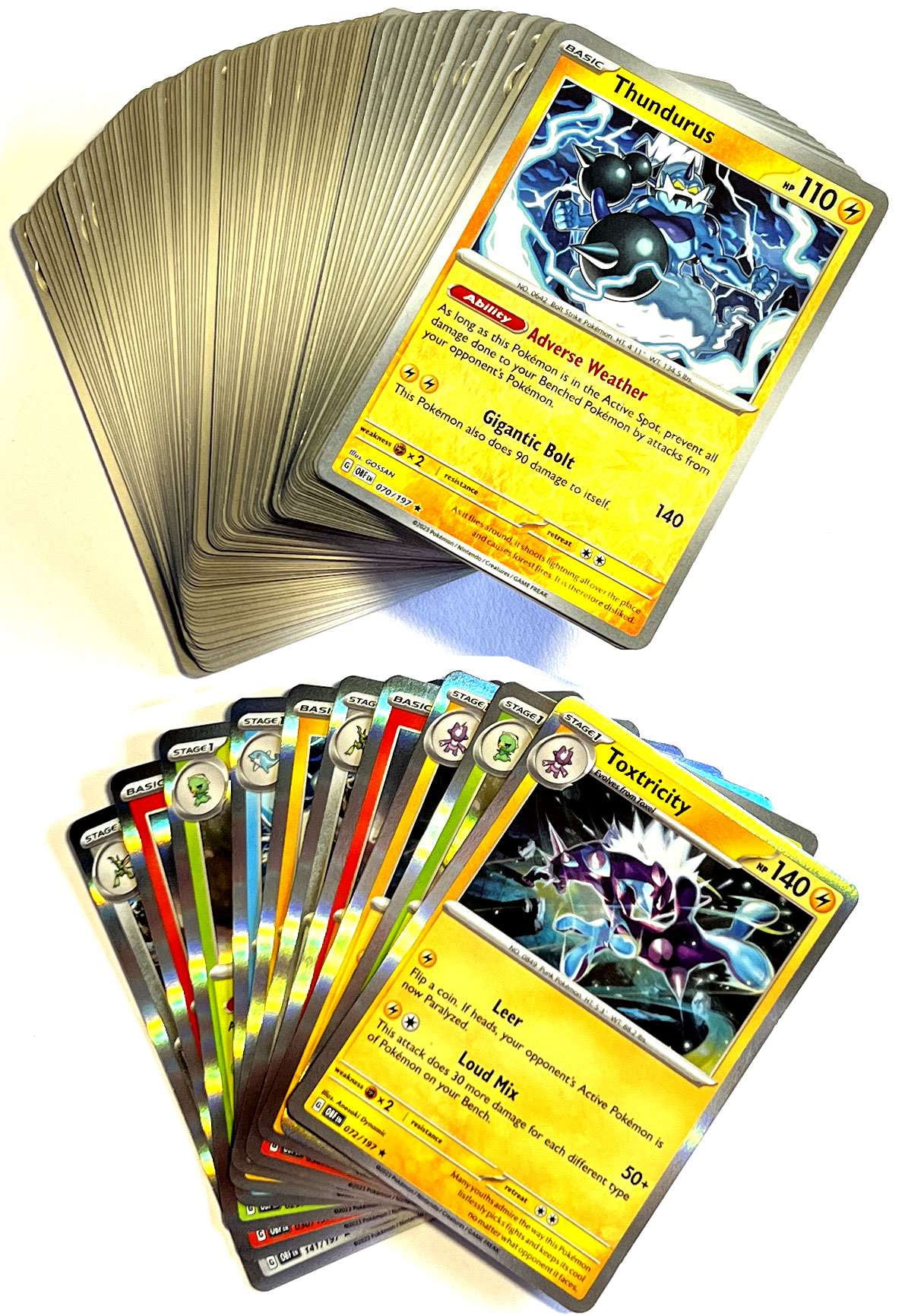 Pokemon Scarlet & Violet Obsidian Flames Obsidian Flames LOT of 100 Single  Cards (10 Rares, 20 Reverse Foils 70 Uncommons/Commons!) - Walmart.com