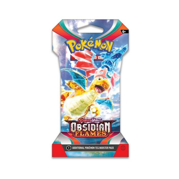 Pokemon Scarlet & Violet Obsidian Flames Sleeved Booster | Dragonite