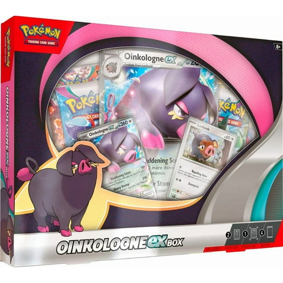 Pokemon Scarlet & Violet Oinkologne ex Box (4 Booster Packs, 2 Foil Promos, Oversize Card & More!)