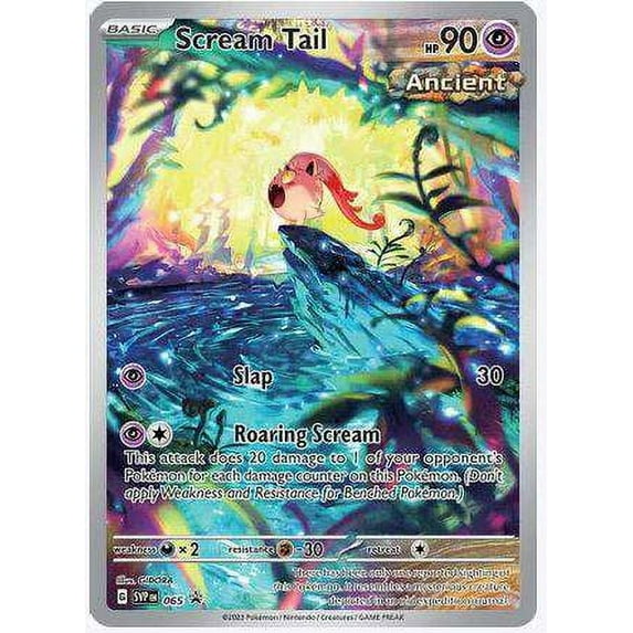 Pokemon Scarlet & Violet Paldean Fates Promo Full Art Scream Tail #SVP065