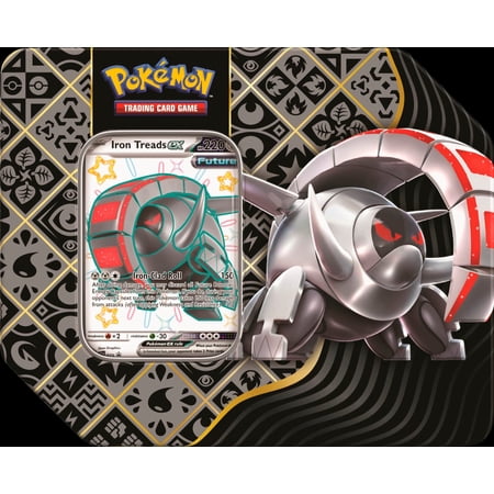 POKEMON TCG: SCARLET AND VIOLET: PALDEAN FATES: TIN - Shiny Iron Treads