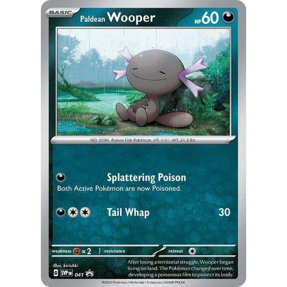 Pokemon Scarlet & Violet  Paldean Wooper Promo Single Card