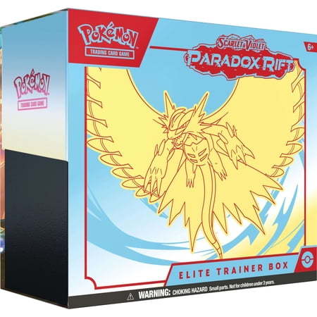 Pokemon Scarlet & Violet Paradox Rift ROARING MOON Elite Trainer Box (9 Booster Packs, 1 Foil Promo Card, 65 Sleeves & More)