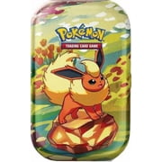 Pokemon Scarlet & Violet Prismatic Evolutions Flareon Mini Tin 2 Booster Packs & Tin