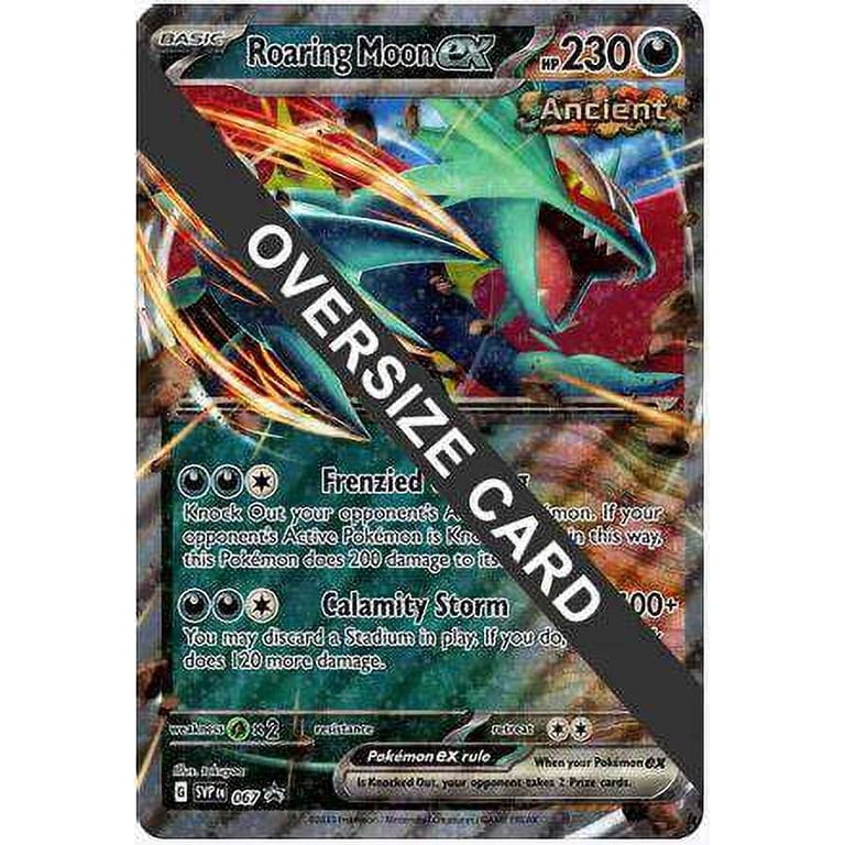 Pokemon Scarlet & Violet Promo Roaring Moon ex SVP-067 (Oversized Card) -  Walmart.com