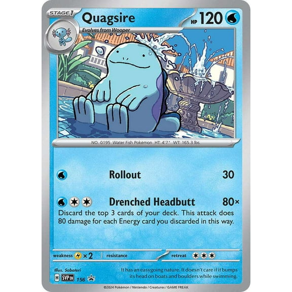 Pokemon Scarlet & Violet Quagsire Promo Single Card