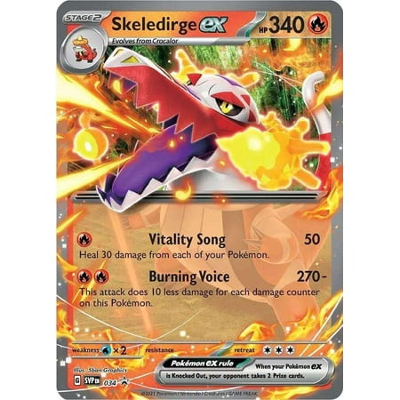 Pokemon Scarlet & Violet Skeledirge ex Promo Single Card
