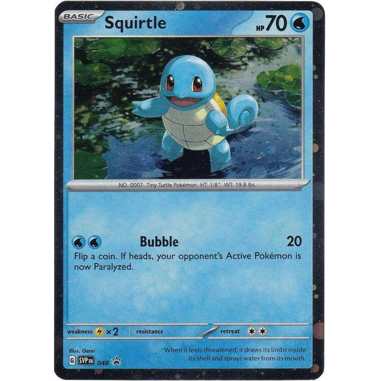 basic squirtle pokemon card - 170/165 - Pokemon 151 - Illustration Art Rare Protected in a tamper Pokemon Scarlet & Violet Squirtle