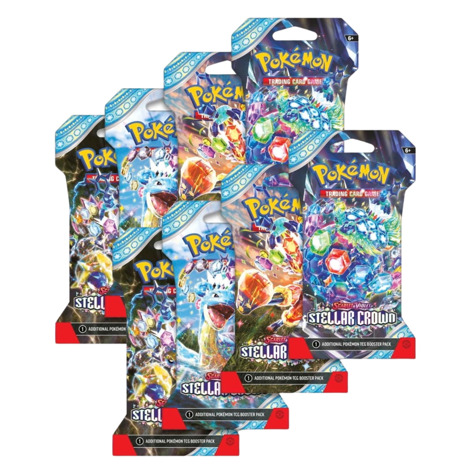 Pokemon Scarlet \u0026 Violet Stellar Crown | 8 Sleeved Boosters Packs