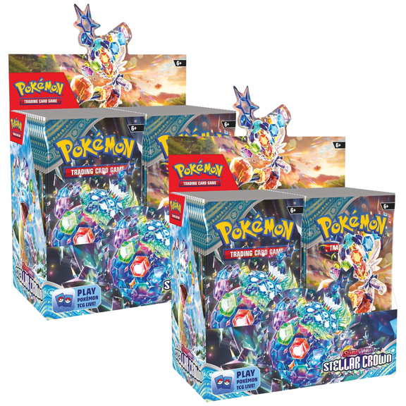 Pokemon Scarlet & Violet Stellar Crown Booster Display (2-Pack)