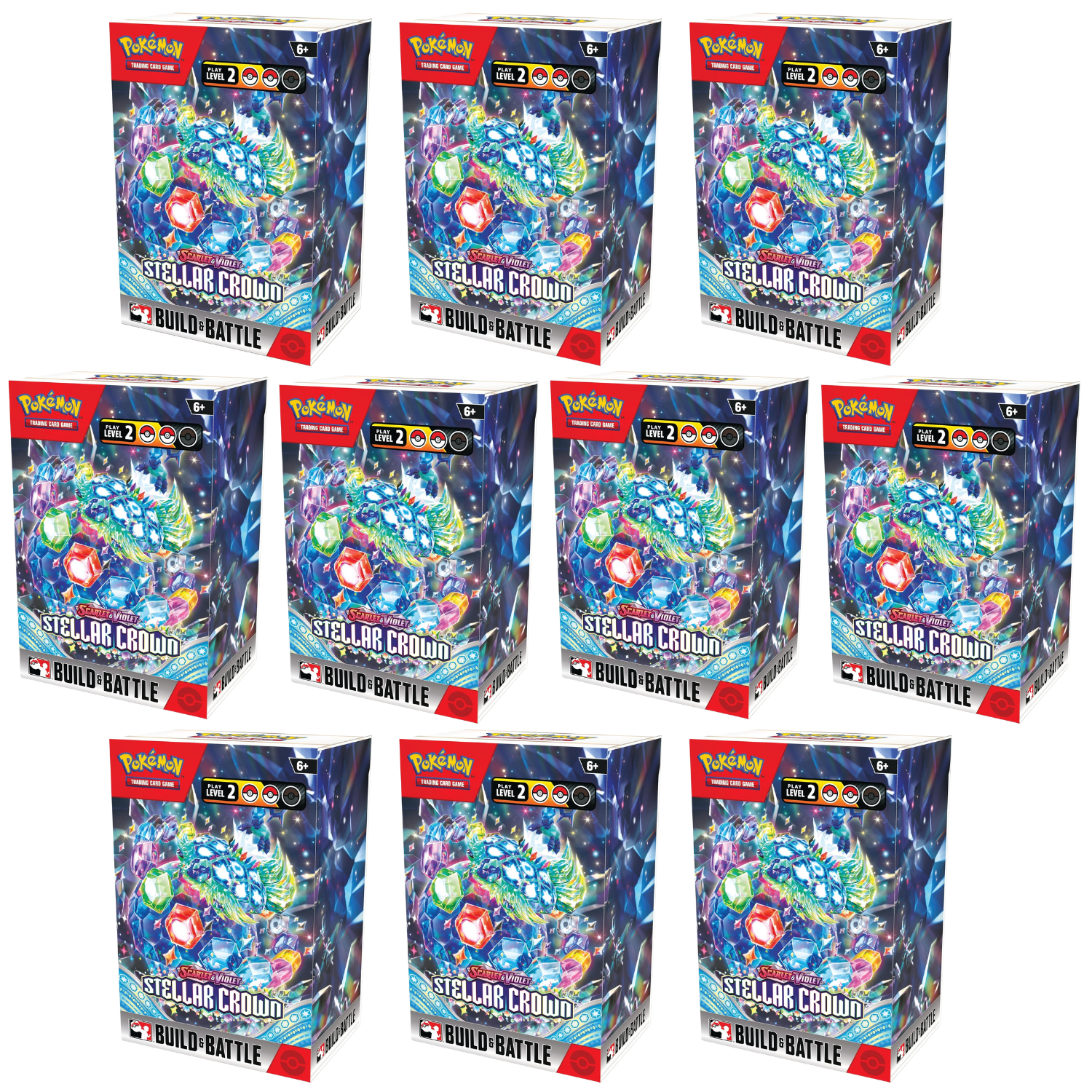 Pokemon Scarlet & Violet Stellar Crown Build & Battle Minibox (10-Pack) -  Walmart.com