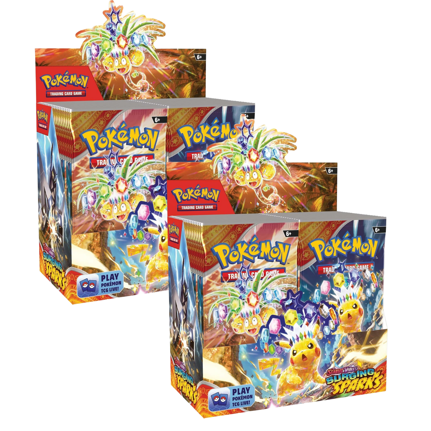 Pokemon Scarlet & Violet Surging Sparks Booster Display (2-Pack) - Walmart.com Pokemon Scarlet & Violet Surging Sparks Booster Display (2-Pack) - Walmart.com