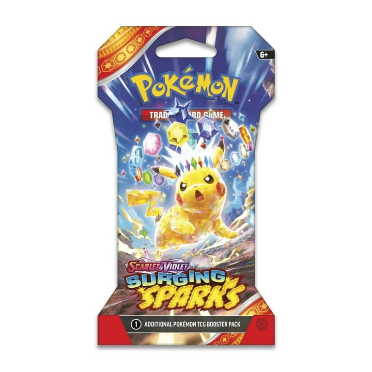 Pokemon Scarlet and Violet Surging Sparks Sleeved Booster, Pikachu
