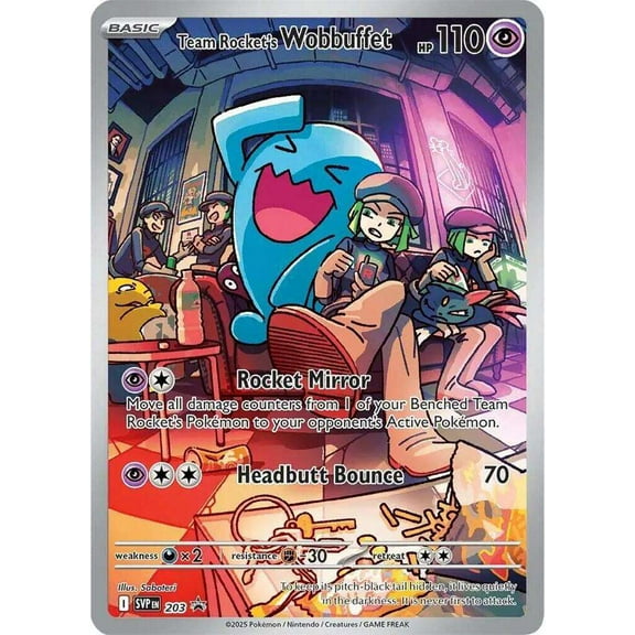 Pokemon Scarlet & Violet Team Rocket's Wobbuffet Promo Single Card