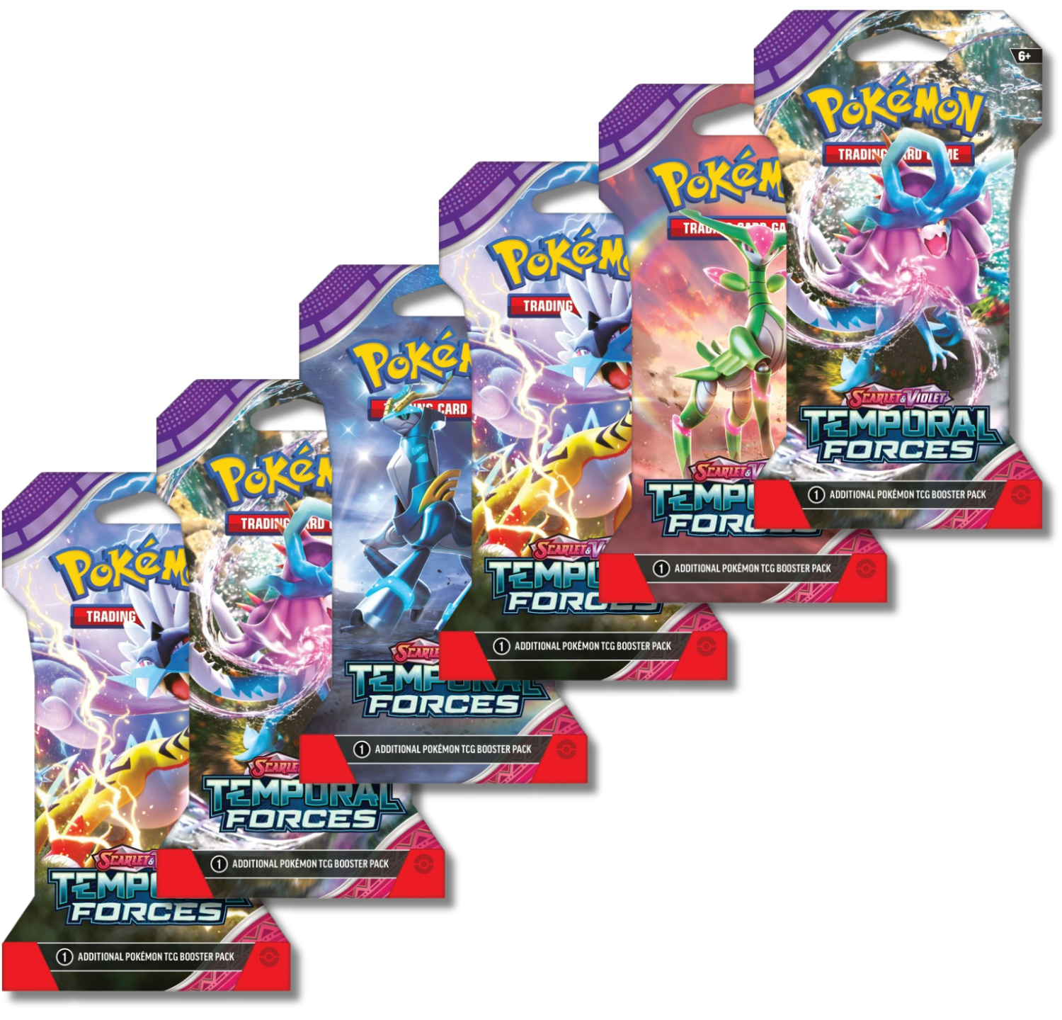 Pokémon Sword & Shield Chilling Reign Booster Packs - 6 Sleeved Packs, 60 Random Cards Total