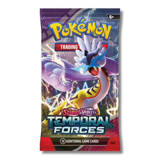 Pokemon Scarlet & Violet Temporal Forces Booster Pack | Raging Bolt