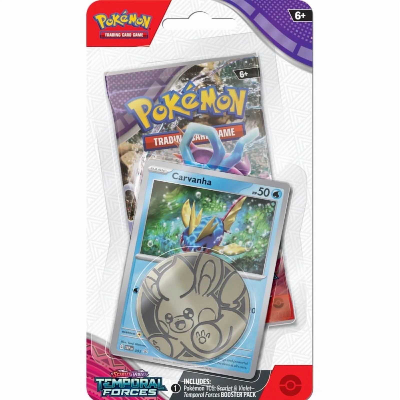 Pokemon Scarlet & Violet Temporal Forces Checklane Blister | Carvanha