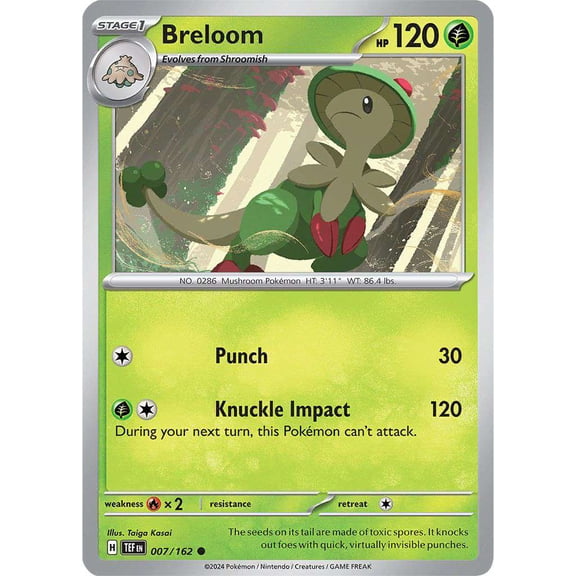 Pokemon Scarlet & Violet Temporal Forces Common Breloom #7