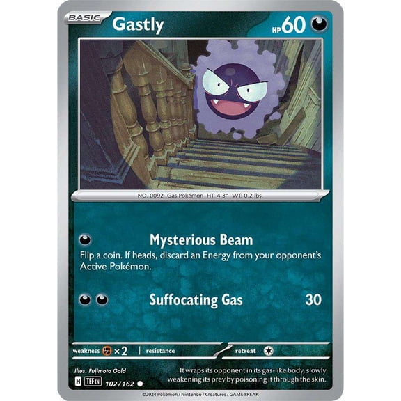 Pokemon Scarlet & Violet Temporal Forces Common Gastly #102